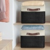 image:imageSimple Houseware 13 x 13 Large Fabric Storage Cubes 3 Pack BlueBlack