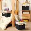 image:imageSimple Houseware 13 x 13 Large Fabric Storage Cubes 3 Pack BlueBlack