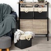 image:imageSimple Houseware 13 x 13 Large Fabric Storage Cubes 3 Pack BlueBlack