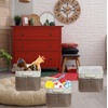 image:imageSimple Houseware 13 x 13 Large Fabric Storage Cubes 3 Pack BlueBrown