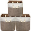 image:imageSimple Houseware 13 x 13 Large Fabric Storage Cubes 3 Pack BlueBrown