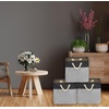 image:imageSimple Houseware 13 x 13 Large Fabric Storage Cubes 3 Pack BlueDark Gray