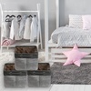 image:imageSimple Houseware 13 x 13 Large Fabric Storage Cubes 3 Pack BlueDark Gray