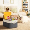 image:imageSimple Houseware 13 x 13 Large Fabric Storage Cubes 3 Pack BlueDark Gray