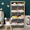 image:imageSimple Houseware 13 x 13 Large Fabric Storage Cubes 3 Pack BlueDark Gray