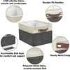 image:imageSimple Houseware 13 x 13 Large Fabric Storage Cubes 3 Pack BlueDark Gray