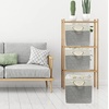 image:imageSimple Houseware 13 x 13 Large Fabric Storage Cubes 3 Pack BlueGrey