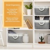 image:imageSimple Houseware 13 x 13 Large Fabric Storage Cubes 3 Pack BlueGrey