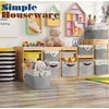 image:imageSimple Houseware 13 x 13 Large Fabric Storage Cubes 3 Pack BlueGrey
