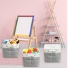 image:imageSimple Houseware 13 x 13 Large Fabric Storage Cubes 3 Pack BlueGrey