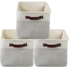 image:imageSimple Houseware 13 x 13 Large Fabric Storage Cubes 3 Pack BlueGrey