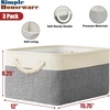 image:imageSimple Houseware 13 x 13 Large Fabric Storage Cubes 3 Pack BlueGrey