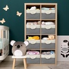 image:imageSimple Houseware 13 x 13 Large Fabric Storage Cubes 3 Pack BlueGrey