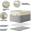 image:imageSimple Houseware 13 x 13 Large Fabric Storage Cubes 3 Pack BlueGrey