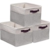 image:imageSimple Houseware 13 x 13 Large Fabric Storage Cubes 3 Pack BlueGrey