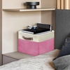 image:imageSimple Houseware 13 x 13 Large Fabric Storage Cubes 3 Pack BluePink
