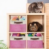 image:imageSimple Houseware 13 x 13 Large Fabric Storage Cubes 3 Pack BluePink