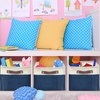image:imageSimple Houseware 13 x 13 Large Fabric Storage Cubes 3 Pack BlueSteel Blue