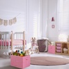 image:imageSimple Houseware 15 x 13 Foldable Fabric Storage Bin with Handles PinkPink