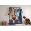image:imageSimple Houseware 15 x 13 Foldable Fabric Storage Bin with Handles PinkSteel Blue