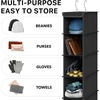 image:imageSimple Houseware 2 Pack 10 Shelves Hanging Shoe Organizer GrayBlack