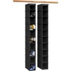 image:imageSimple Houseware 2 Pack 10 Shelves Hanging Shoe Organizer GrayBlack