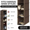 image:imageSimple Houseware 2 Pack 10 Shelves Hanging Shoe Organizer GrayBrown