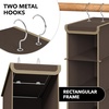 image:imageSimple Houseware 2 Pack 10 Shelves Hanging Shoe Organizer GrayBrown