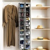 image:imageSimple Houseware 2 Pack 10 Shelves Hanging Shoe Organizer GrayGrey