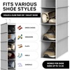 image:imageSimple Houseware 2 Pack 10 Shelves Hanging Shoe Organizer GrayGrey