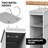 image:imageSimple Houseware 2 Pack 10 Shelves Hanging Shoe Organizer GrayGrey