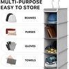 image:imageSimple Houseware 2 Pack 10 Shelves Hanging Shoe Organizer GrayGrey