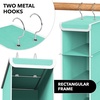 image:imageSimple Houseware 2 Pack 10 Shelves Hanging Shoe Organizer GrayTurquoise