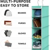 image:imageSimple Houseware 2 Pack 10 Shelves Hanging Shoe Organizer GrayTurquoise