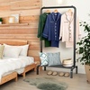 image:imageSimple Houseware 30 W Narrow Freestanding Garment Rack with Shelves Black