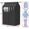image:imageSimple Houseware 30W x 54H Garment Cover with Bottom Seal amp Clear Window54 x 30