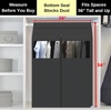 image:imageSimple Houseware 30W x 54H Garment Cover with Bottom Seal amp Clear Window54 x 30