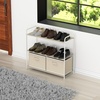 image:imageSimple Houseware 3Tier Closet Storage with 2 Drawers GreyBeige
