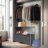image:imageSimple Houseware 3Tier Closet Storage with 2 Drawers GreyDark Grey
