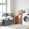 image:imageSimple Houseware 3Tier Closet Storage with 2 Drawers GreyDark Grey