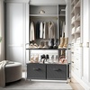 image:imageSimple Houseware 3Tier Closet Storage with 2 Drawers GreyDark Grey