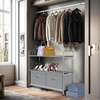 image:imageSimple Houseware 3Tier Closet Storage with 2 Drawers GreyGrey