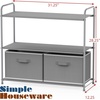 image:imageSimple Houseware 3Tier Closet Storage with 2 Drawers GreyGrey