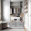 image:imageSimple Houseware 3Tier Closet Storage with 2 Drawers GreyGrey