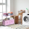image:imageSimple Houseware 3Tier Closet Storage with 2 Drawers GreyPink
