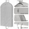 image:imageSimple Houseware 60 Travel Garment Bag 4 Gusset Lightweight Gray 3 Pack43Inch  1Pack  Gray
