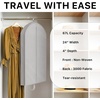 image:imageSimple Houseware 60 Travel Garment Bag 4 Gusset Lightweight Gray 3 Pack43Inch  1Pack  Gray