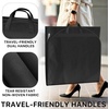 image:imageSimple Houseware 60 Travel Garment Bag 4 Gusset Lightweight Gray 3 Pack54Inch w Pocket  3Pack  Black