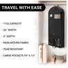 image:imageSimple Houseware 60 Travel Garment Bag 4 Gusset Lightweight Gray 3 Pack54Inch w Pocket  3Pack  Black