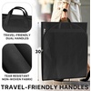 image:imageSimple Houseware 60 Travel Garment Bag 4 Gusset Lightweight Gray 3 Pack60Inch  3Pack  Black